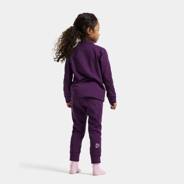 Didriksons Jadis Kids Fleece Base Layer Set - Northern Purple