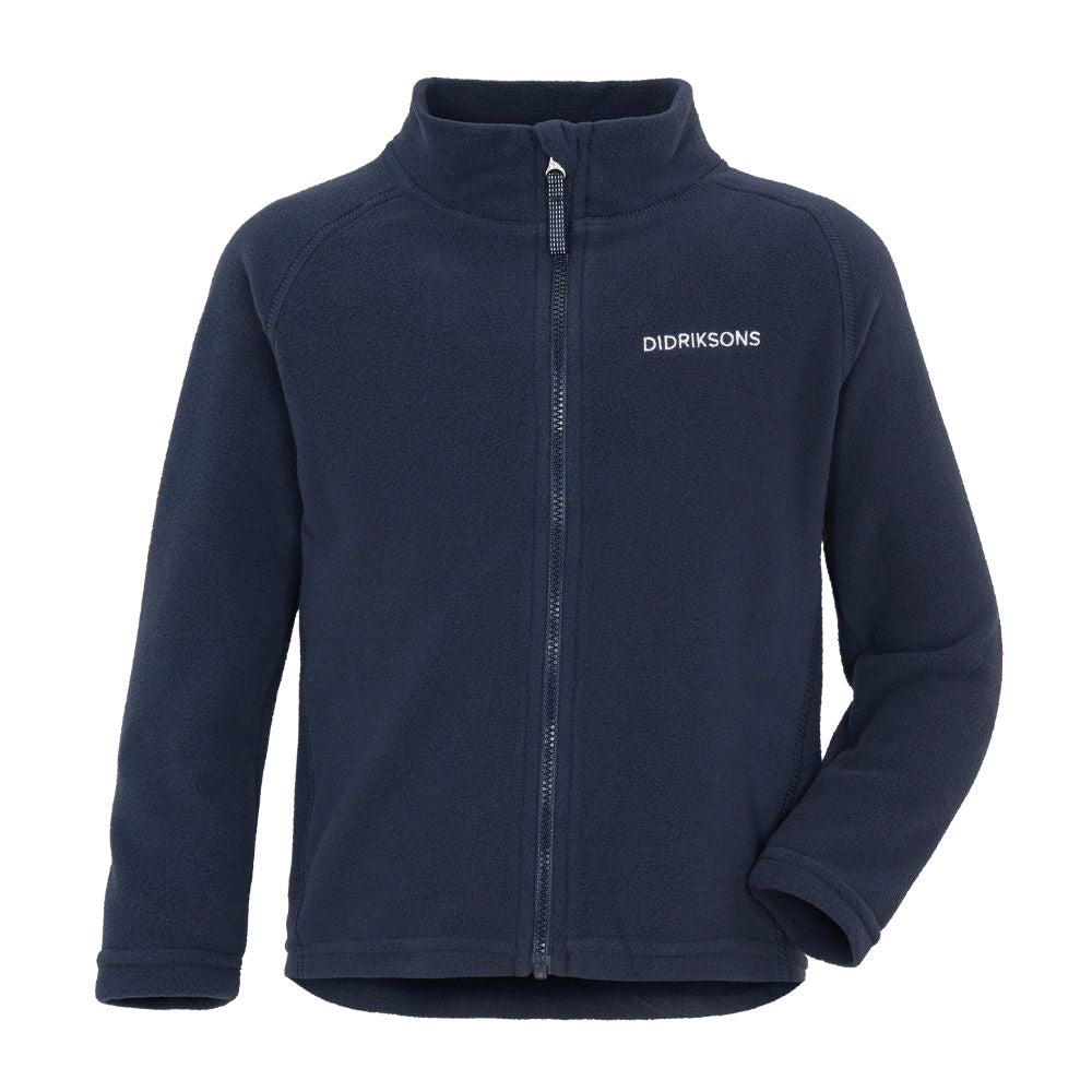 Didriksons Monte 10 Kids Skiing Fleece Jacket - Navy 1000 x 1000