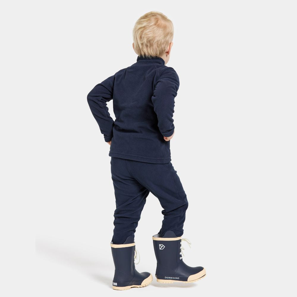 Didriksons Monte 10 Kids Skiing Fleece Jacket - Navy 1000 x 1000