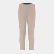Didriksons Monte Kids Fleece Leggings in Beige.  Ideal for layering when skiing early season, high resports or Lapland Holidays 
