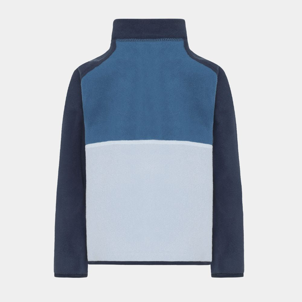 Didriksons Monte Half Button Kids Fleece - Cloud Blue. Boys Fleece