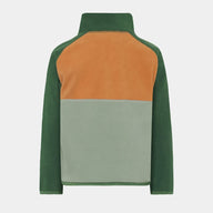 Didriksons Monte Half Button Kids Fleece Light Moss. Boys Fleeces perfect for Skiing and Lapland holidays