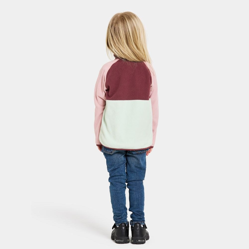 Didriksons Monte Half Buttton Kids Fleece - Pale Mint 
