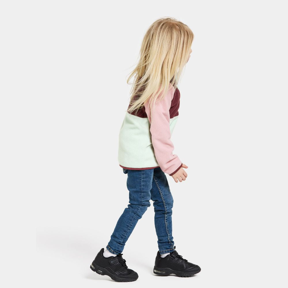 Didriksons Monte Half Buttton Kids Fleece - Pale Mint 
