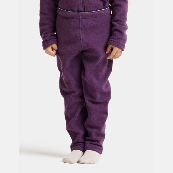 Didriksons Monte 9 Kids Fleece Pants - Northern Purple
