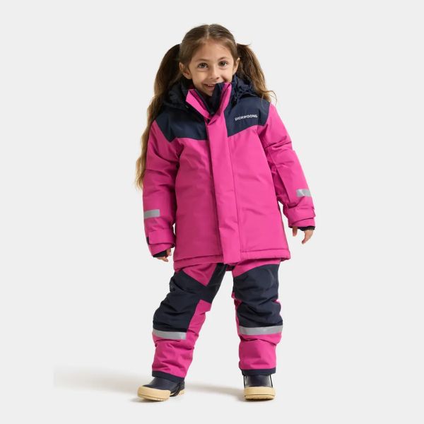 Didriksons Skare Kids Ski Jacket & Pants Set - Cactus Pink