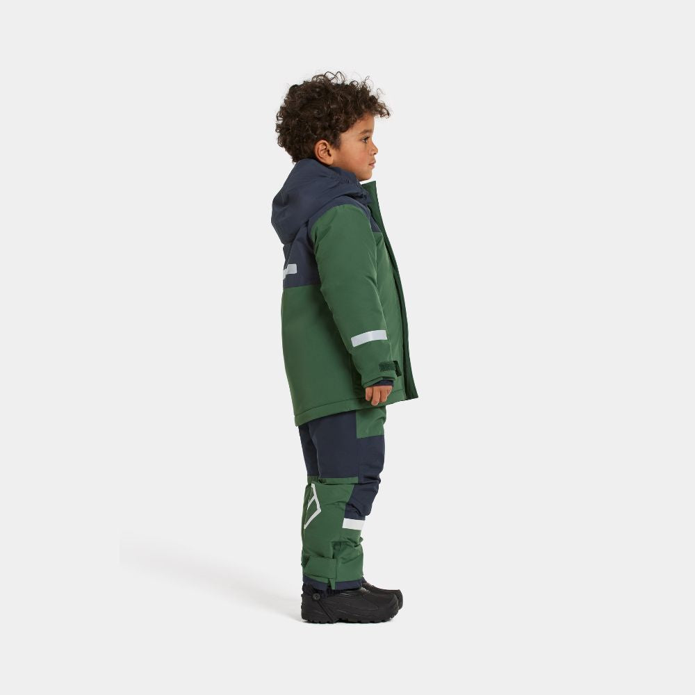 Didriksons Skare Kids Ski Jacket & Pants Set - Pine Green
