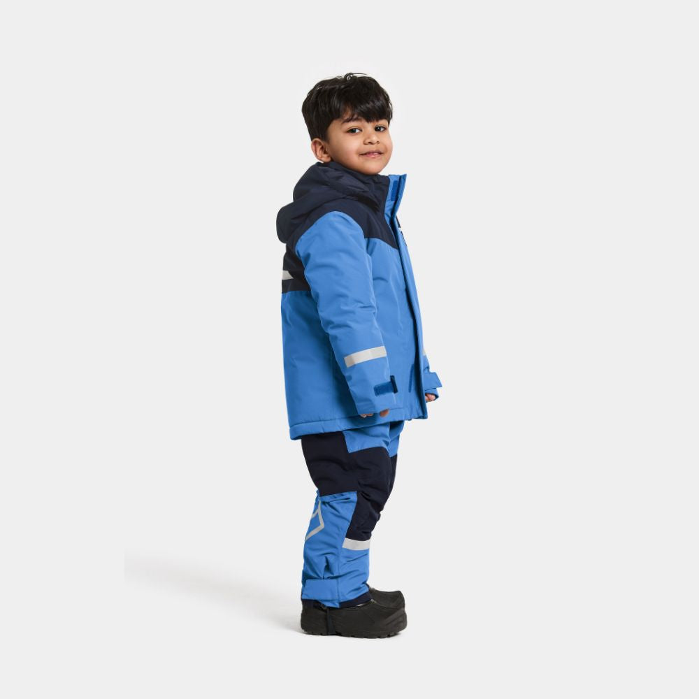 Didriksons Skare Boys Ski Jacket & Pants Set - Sapphire Blue