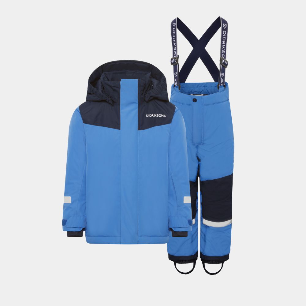 Didriksons Skare Kids Ski Jacket & Pants Set - Sapphire Blue