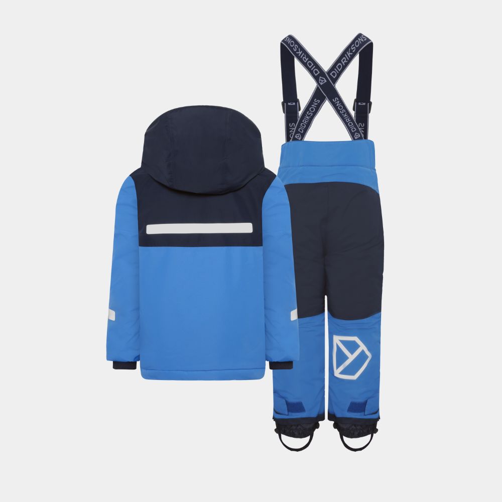 Didriksons Skare Kids Ski Jacket & Pants Set - Sapphire Blue