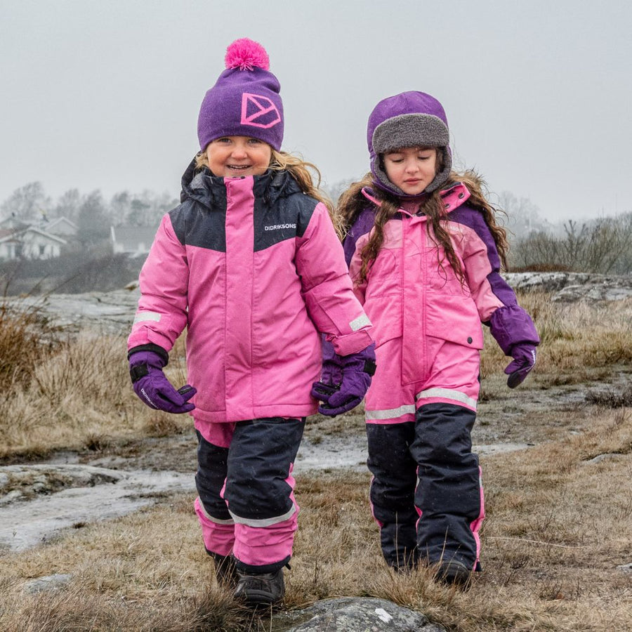 Didriksons Skare Kids Ski Jacket & Pants Set - Sweet Pink