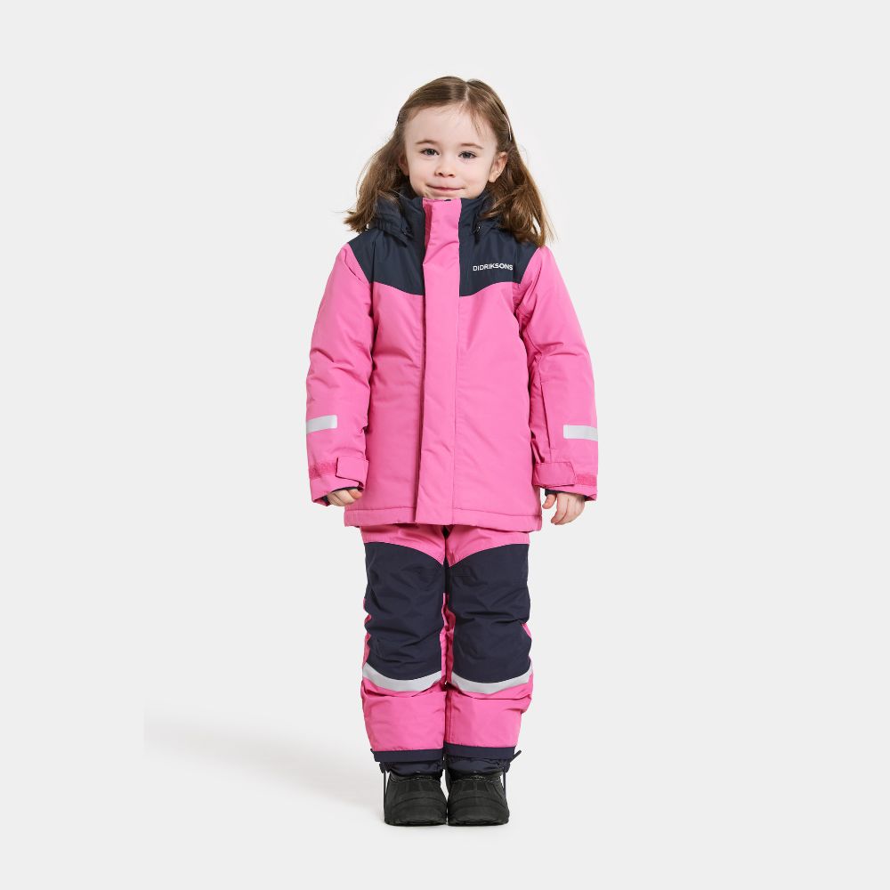 Didriksons Skare Kids Ski Jacket & Pants Set - Sweet Pink
