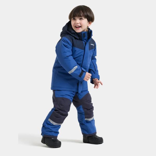 Didriksons Skare Kids Ski Jacket & Pants Set - Ultramarine