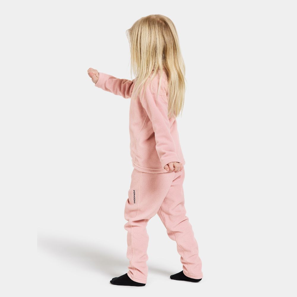 Didriksons Monte 10 Kids Skiing Fleece Jacket - Dusty Pink 1000 x 1000