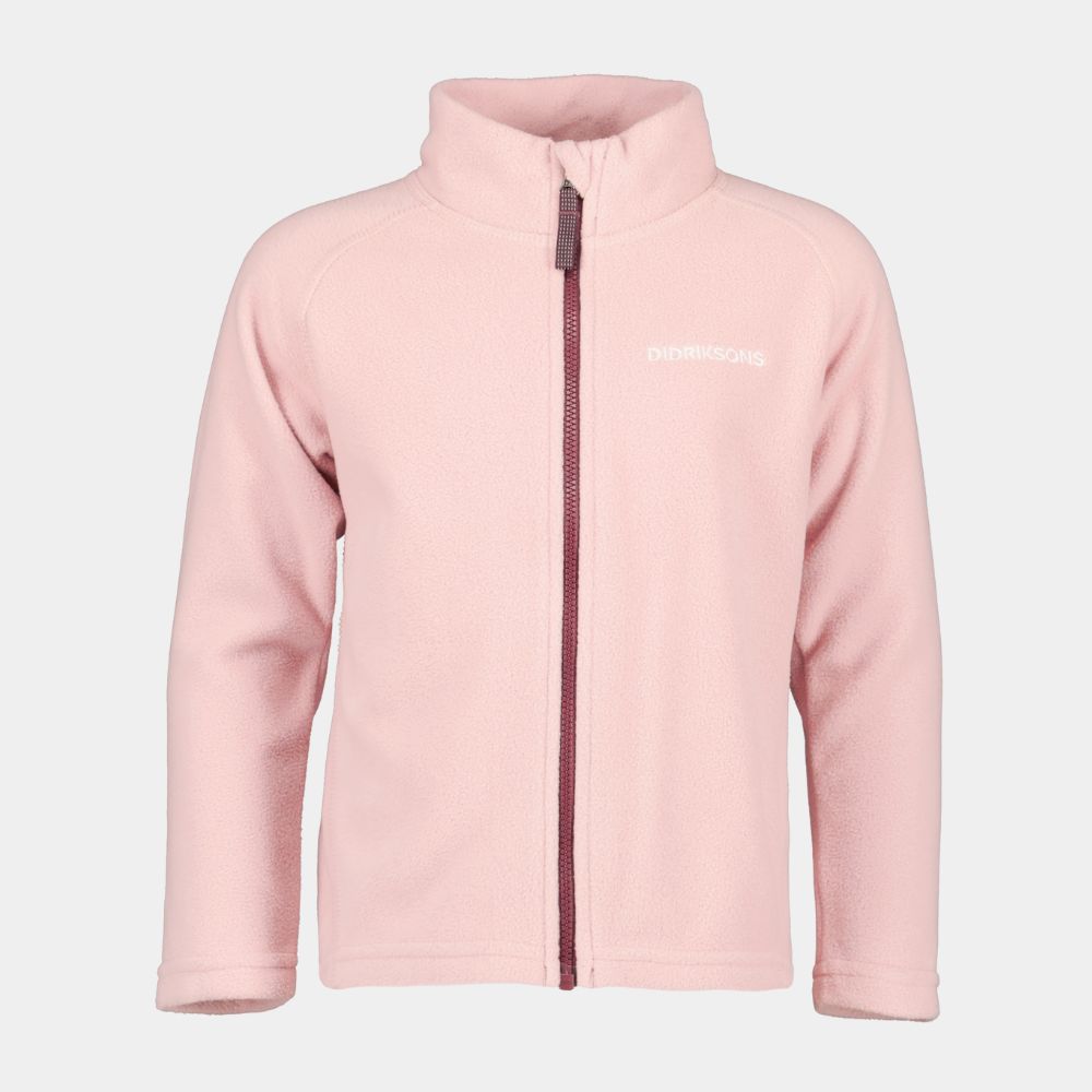 Didriksons Monte 10 Kids Skiing Fleece Jacket - Dusty Pink 1000 x 1000