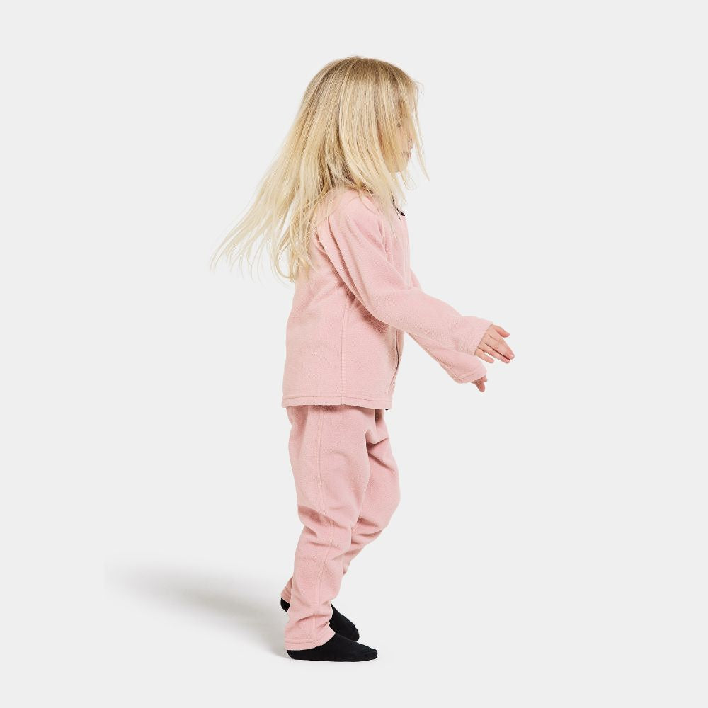 Didriksons Monte 10 Kids Skiing Fleece Jacket - Dusty Pink 1000 x 1000