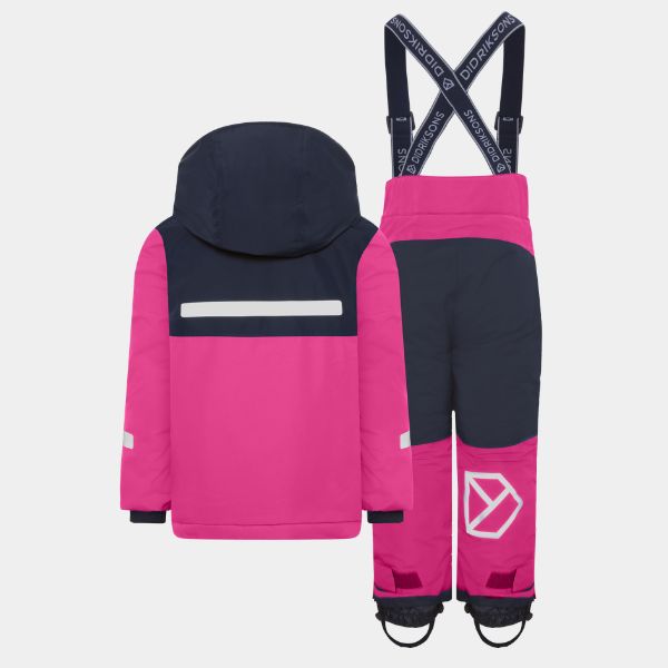 Didriksons Skare Kids Ski Jacket & Pants Set - Cactus Pink