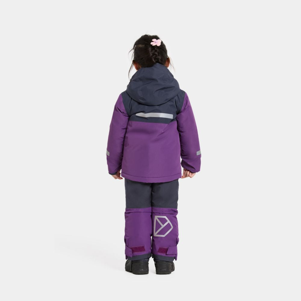 Didriksons Skare Kids Ski Jacket & Pants Set - Royal Purple