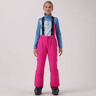 Pink Girls Ski Pants - 10,000 Waterproof