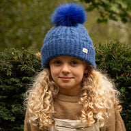 Girls Winter Hat - Barts Eyaka Beanie blue 53-55