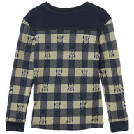 Kids Ski Thermals Helly Hansen LIFA Merino Set - Nordic Navy AOP