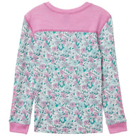 Helly Hansen Kids Ski Thermals LIFA Merino Set - Meta Pink AOP 3-4 yrs