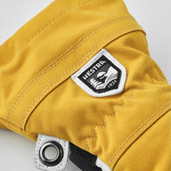 Hestra Army Leather Heli Kids Ski Gloves - Mustard (30560-460)