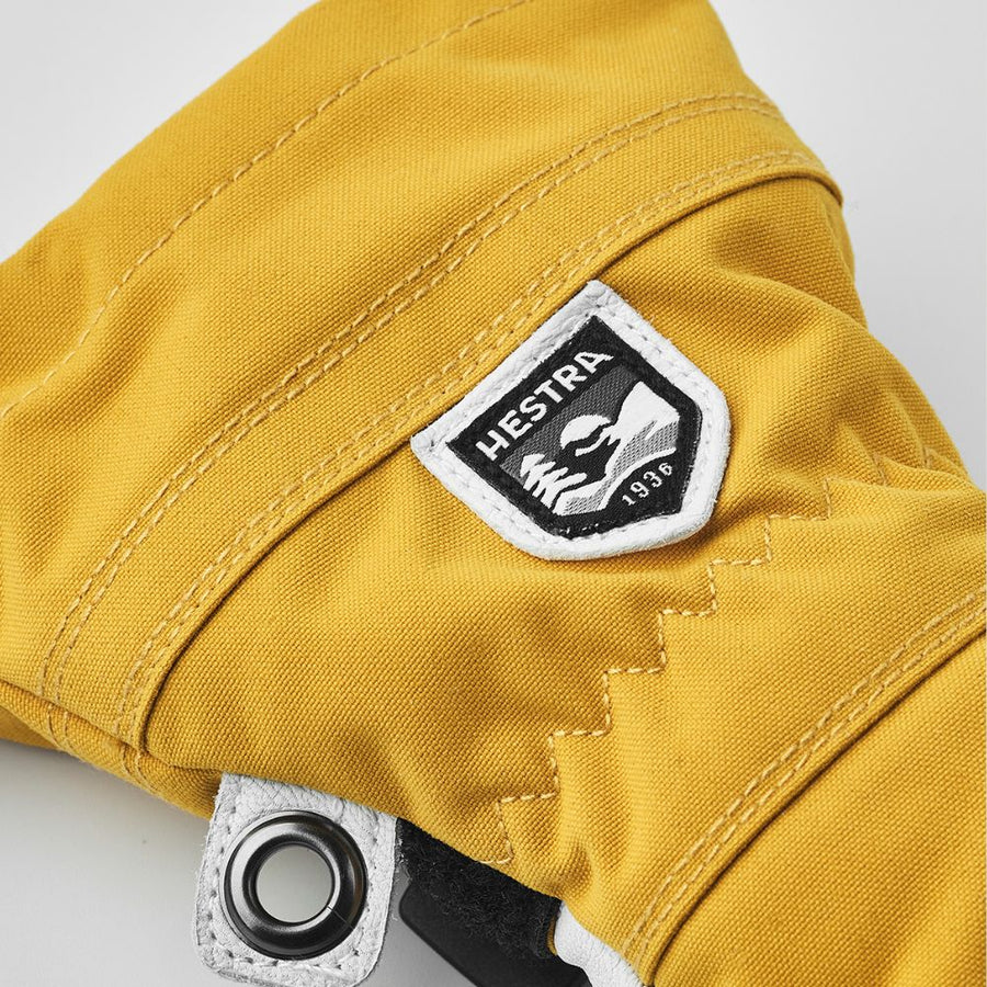 Hestra Army Leather Heli Kids Ski Gloves - Mustard (30560-460)