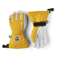 Hestra Army Leather Heli Kids Ski Gloves - Mustard (30560-460)