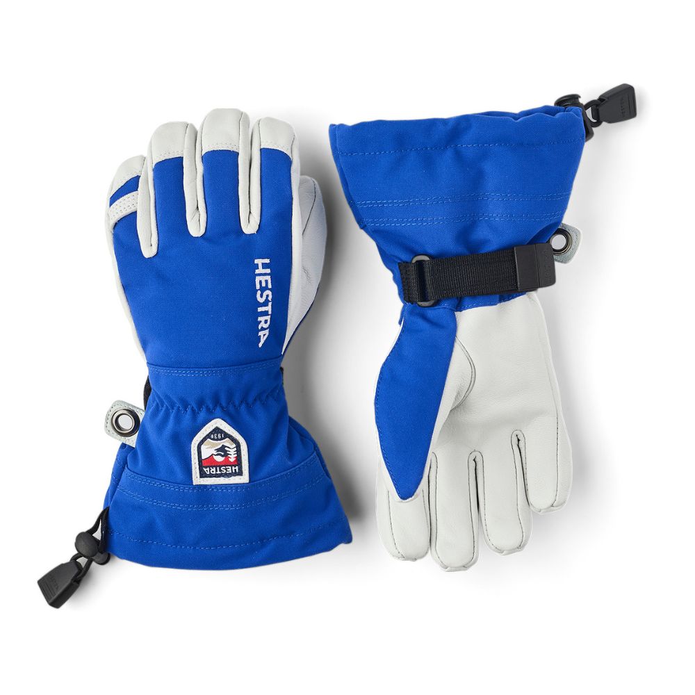 Hestra Army Leather Heli Kids Ski Gloves - Royal Blue (30560-250)&nbsp;