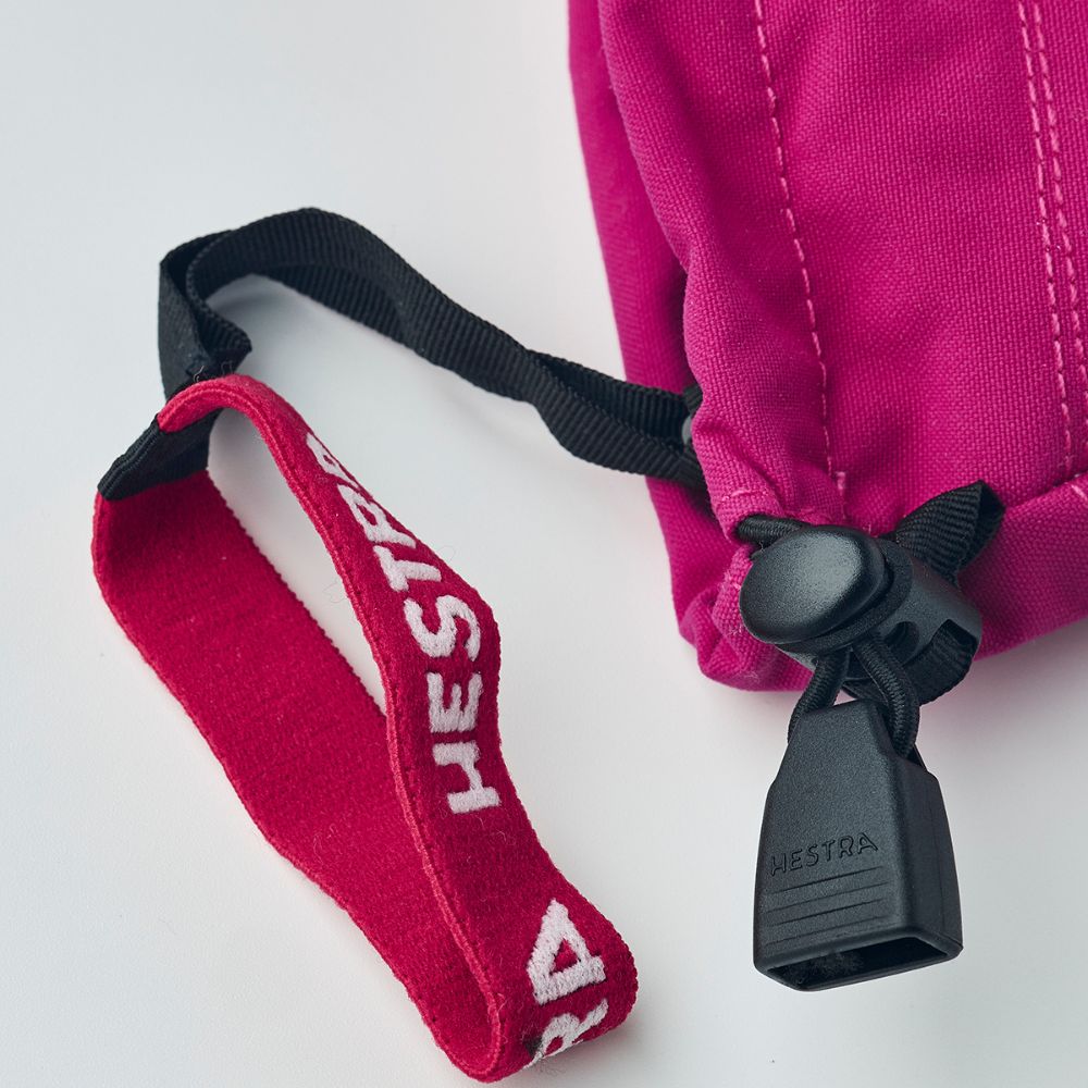 Hestra Army Leather Heli Kids Ski Mittens - Fuchsia (30561-930)