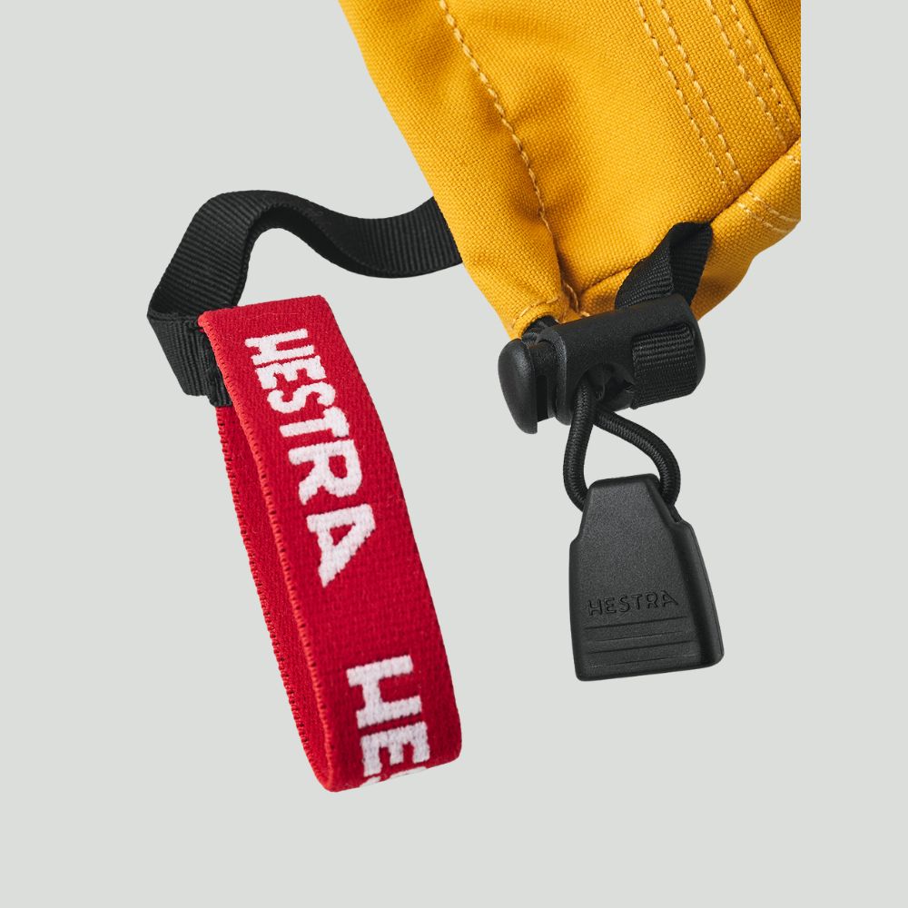 Hestra Army Leather Heli Kids Ski Mittens - Mustard (30561-460)