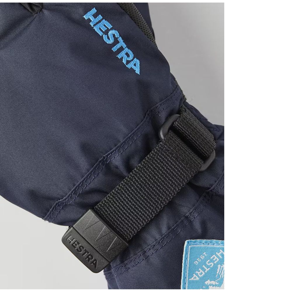 Hestra Gauntlet Czone Kids Ski Gloves - Dark Navy/Sky Blue (32531-290220)