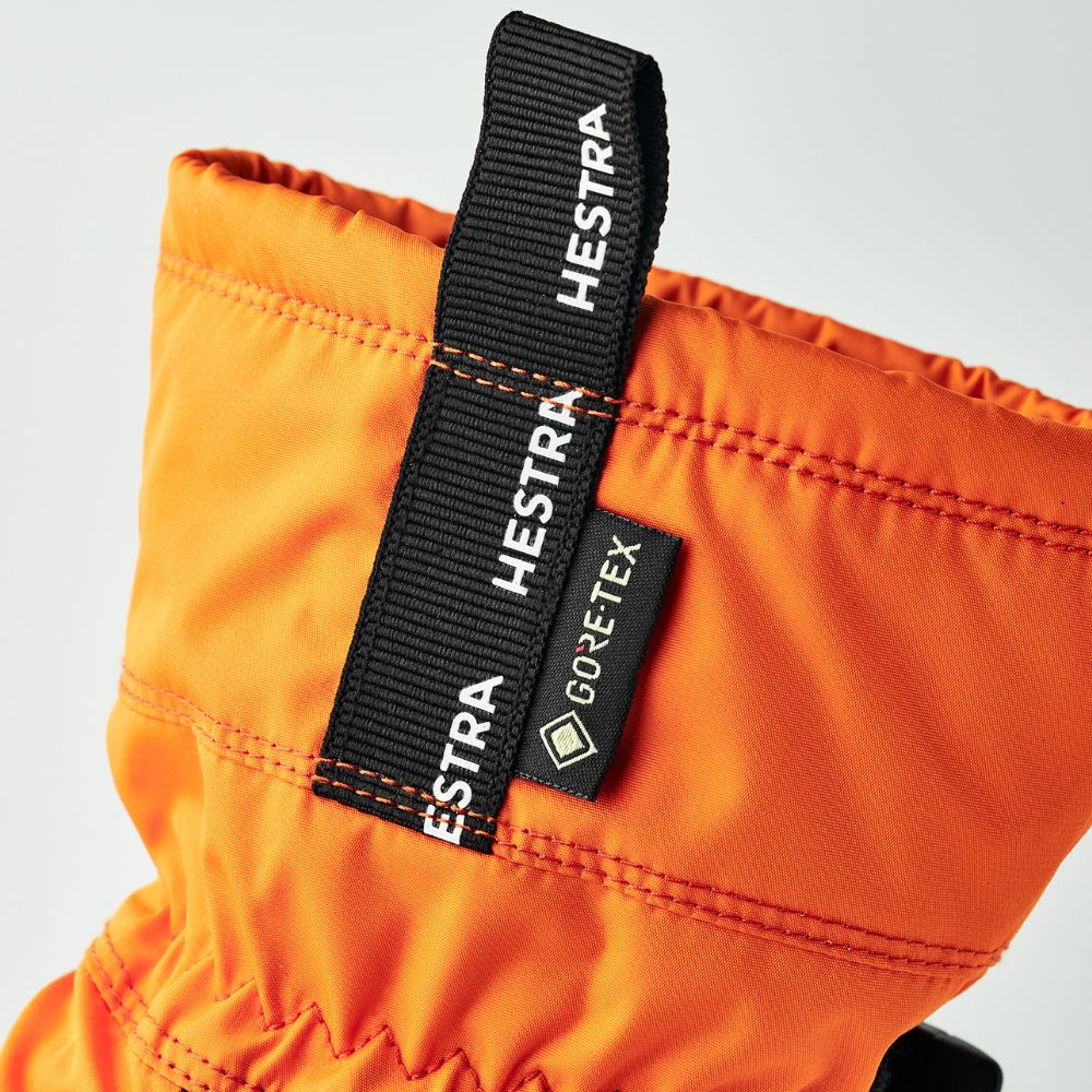 Hestra Gore-Tex Gauntlet Kids Ski Mittens - 31581-510 Orange