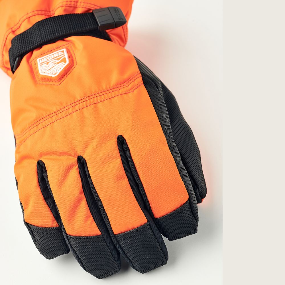 Hestra Gore-Tex Gauntlet Kids Ski Gloves - 31580-510 Orange