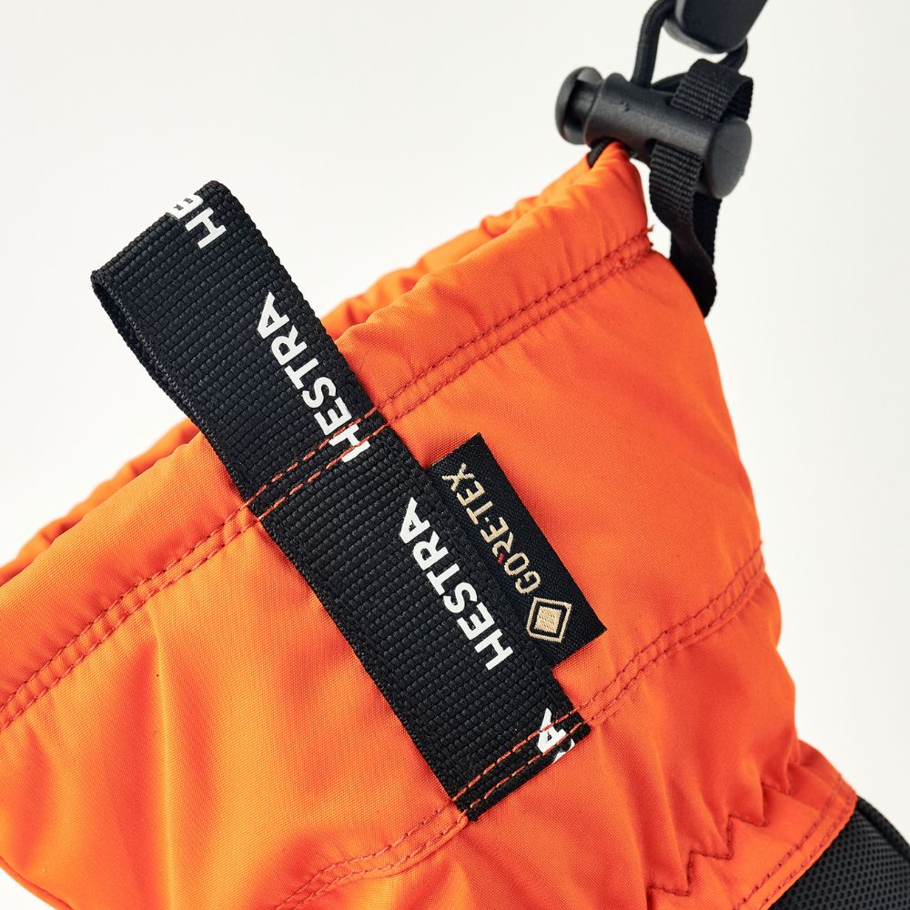Hestra Gore-Tex Gauntlet Kids Ski Gloves - 31580-510 Orange