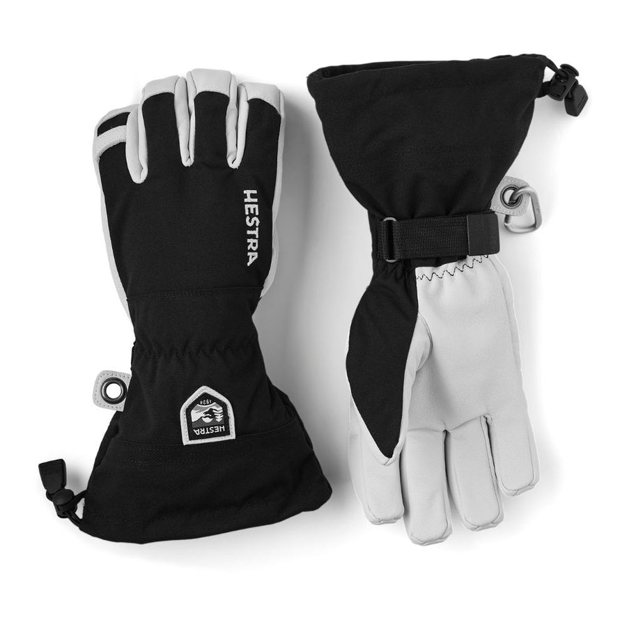 Hestra Army Leather Heli Ski Gloves - Black (Adult Sizing)