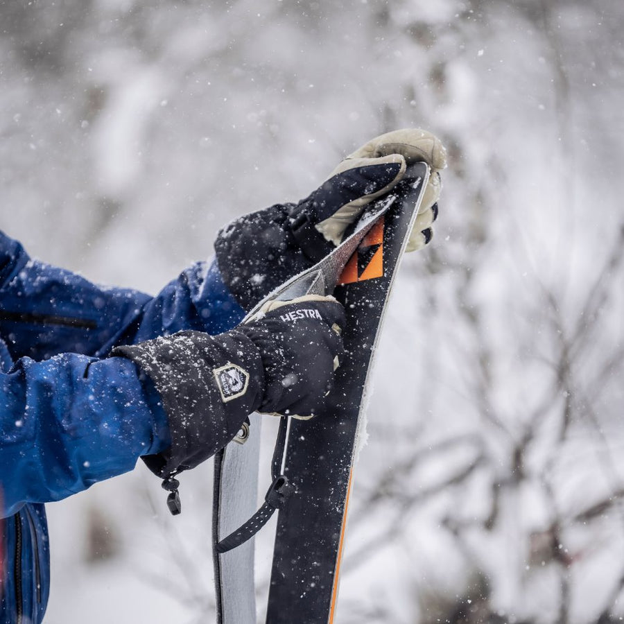 Hestra Army Leather Heli Ski Gloves - Black (Adult Sizing)