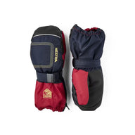 Toddler Ski Mittens - Hestra Baby Long Zip Mittens - Navy/Red