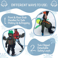 Kids Ski Harness with grab handle