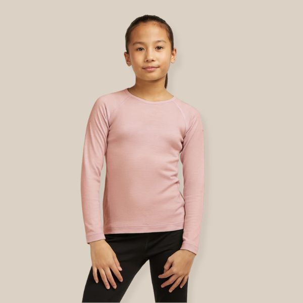 Icebreaker 200 Oasis Kids Merino Thermal Top, Pink Quartz