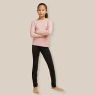 Icebreaker 200 Oasis Kids Merino Thermal Top, Pink Quartz