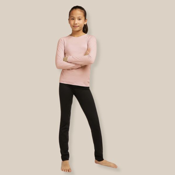 Icebreaker 200 Oasis Kids Merino Thermal Top, Pink Quartz