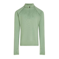 Icebreaker Kids 260 Tech LS Half Zip Merino Thermal Top - Seaglass 