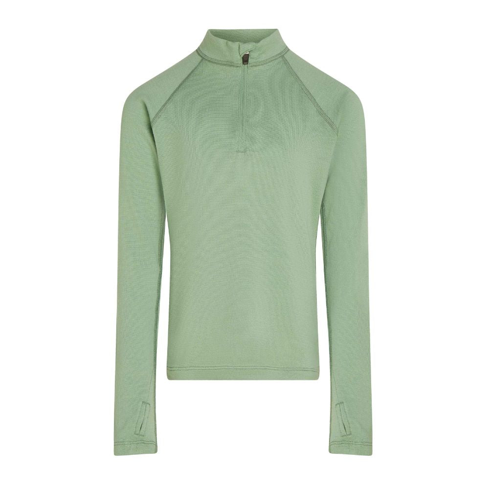 Icebreaker Kids 260 Tech LS Half Zip Merino Thermal Top - Seaglass 