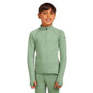 Icebreaker Kids 260 Tech LS Half Zip Merino Thermal Top - Seaglass 