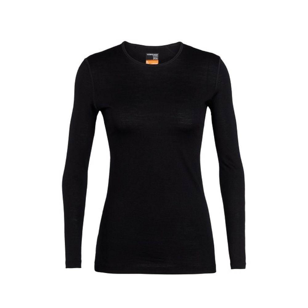 Icebreaker 200 Oasis LS Crewe Kids Thermal Black