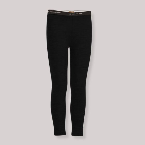 Icebreaker 260 Kids Merino Thermal Leggings - Black