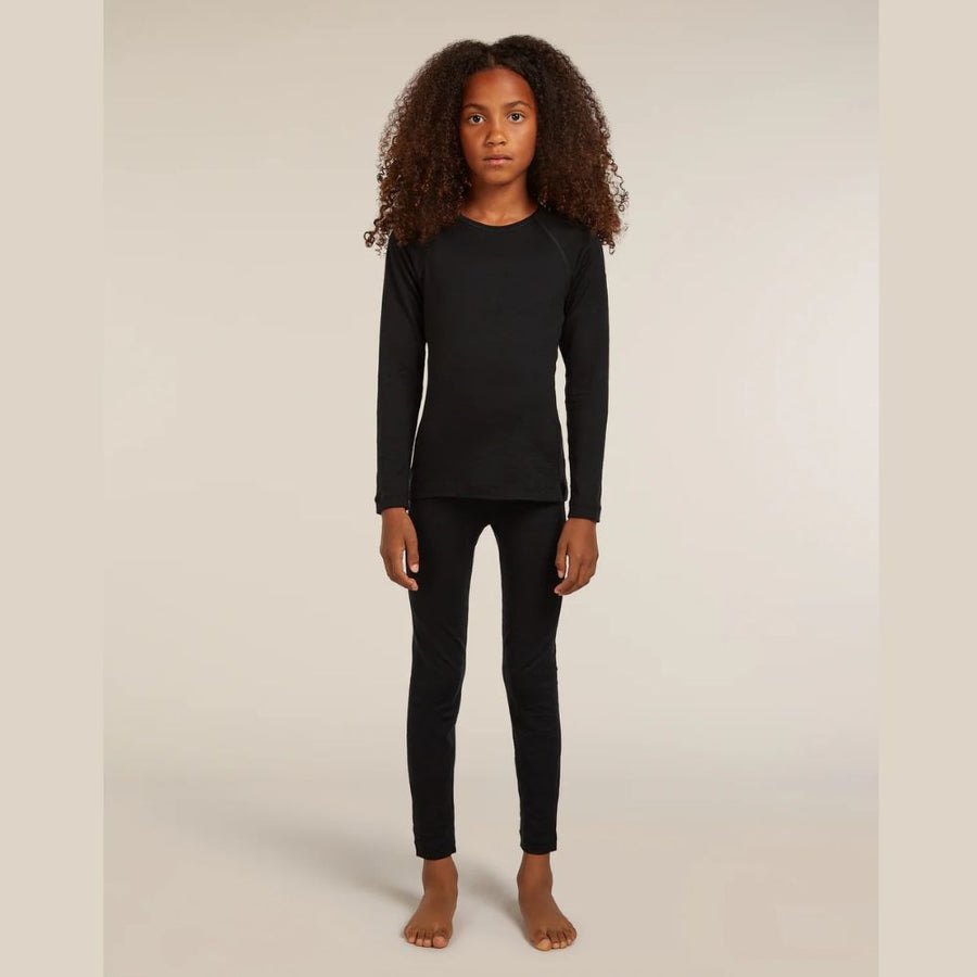 Icebreaker Kids 200 Oasis Merino Thermal Leggings, Black