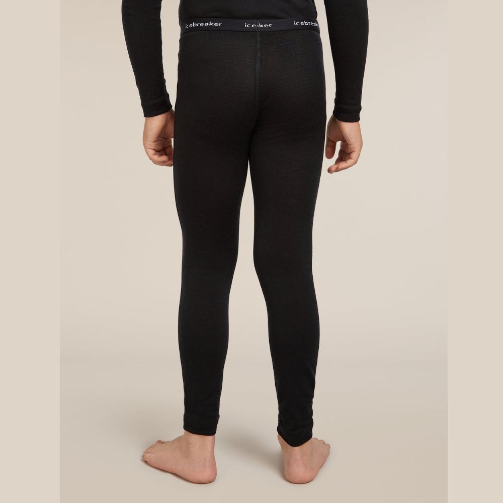 Icebreaker Kids 200 Oasis Merino Thermal Leggings, Black
